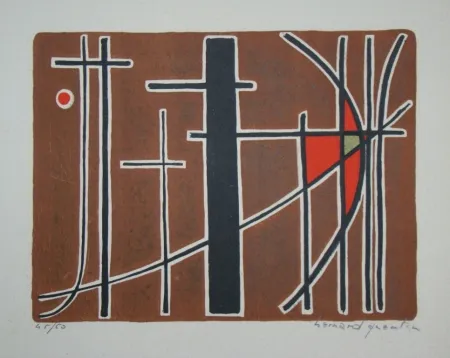 Litografía Quentin - Composition, 1956