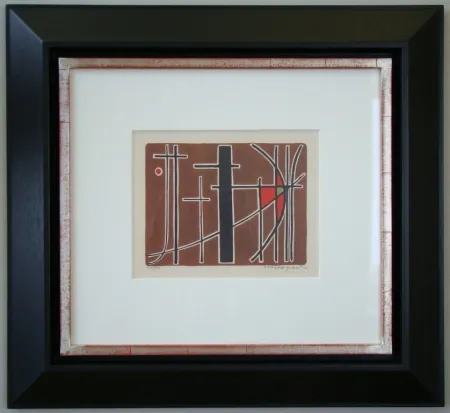 Litografía Quentin - Composition - 1956