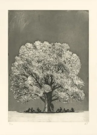 Grabado Rabaté - Paysage dans le Désordre