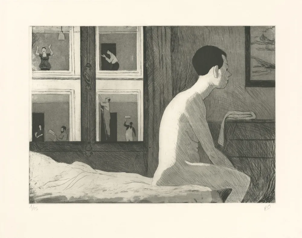 Grabado Rabaté - Théâtre de rue