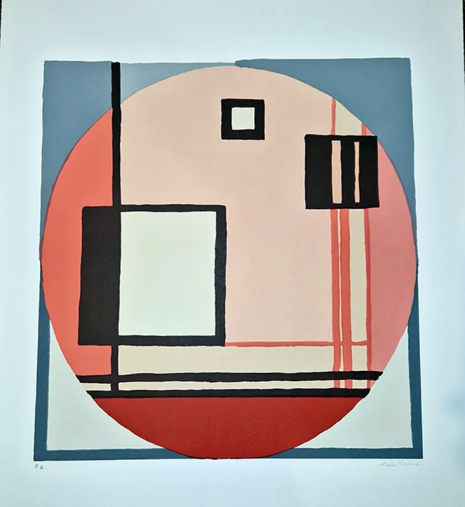 Litografía Radice - Composizione C.Q.R.