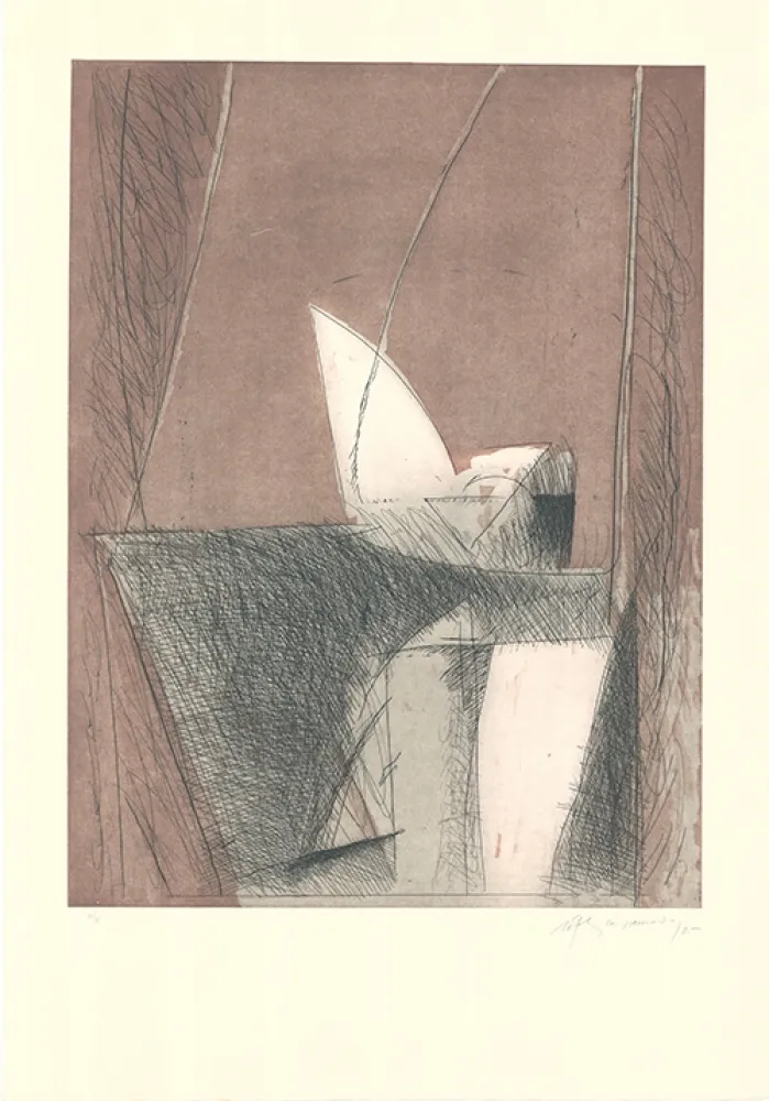 Aguafuerte Y Aguatinta Ràfols Casamada - Abril-1