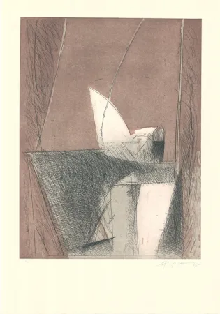 Aguafuerte Y Aguatinta Ràfols Casamada - Abril-1