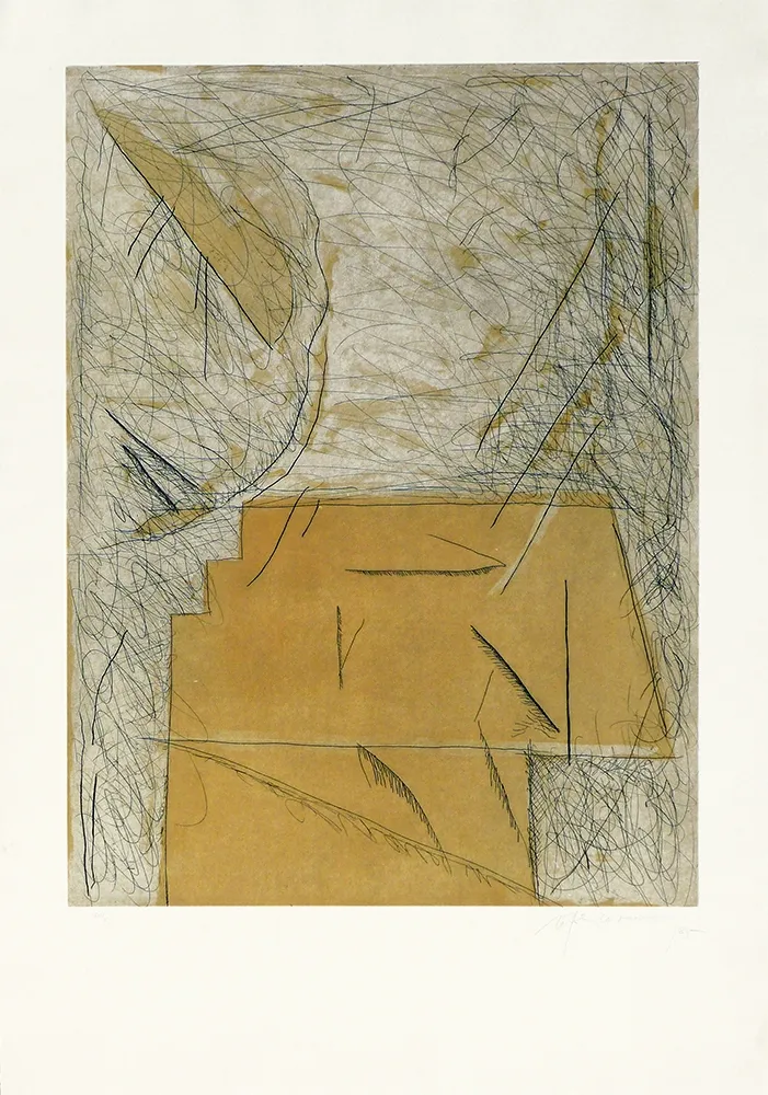 Grabado Ràfols Casamada - Abril V