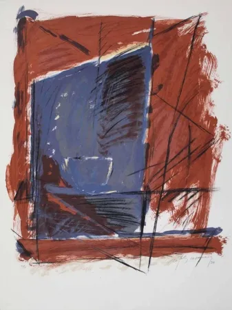 Litografía Ràfols Casamada - A.L. (avant la lettre) Barcelona 84