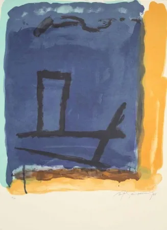 Litografía Ràfols Casamada - A.L. (avant la lettre) Barcelona 88