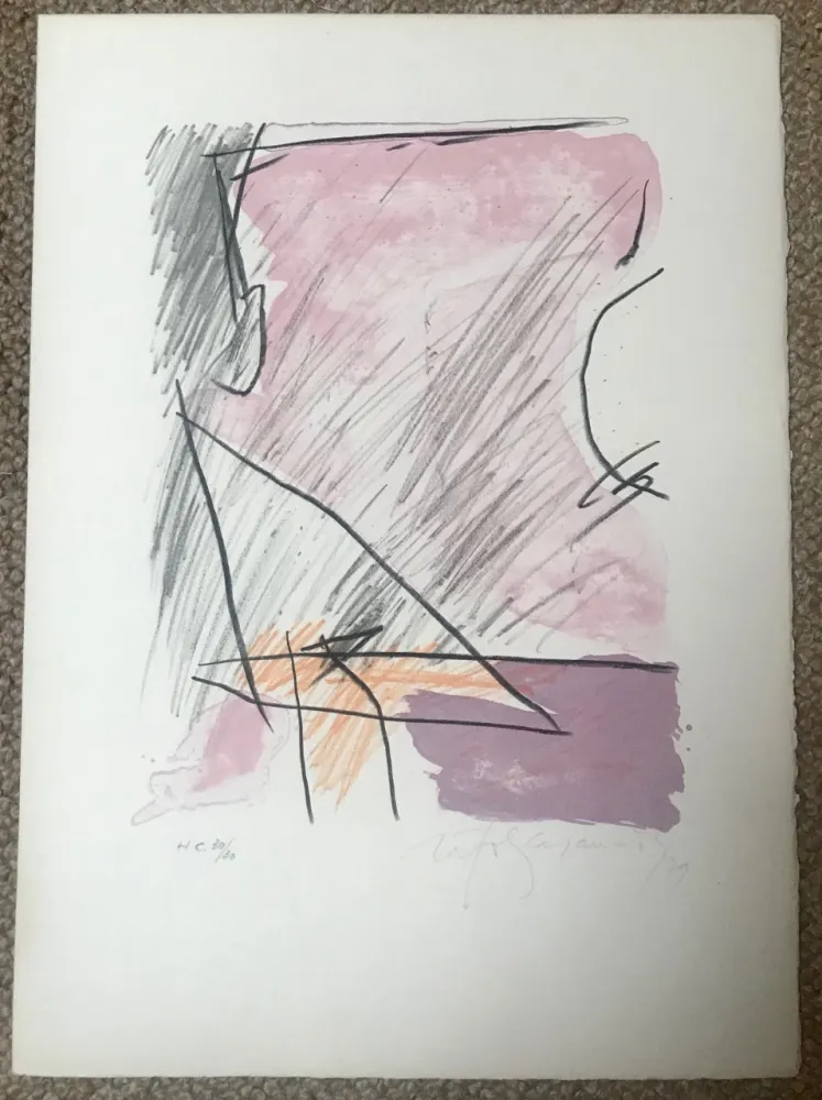 Litografía Ràfols Casamada - A.L. Polígrafa XV anys