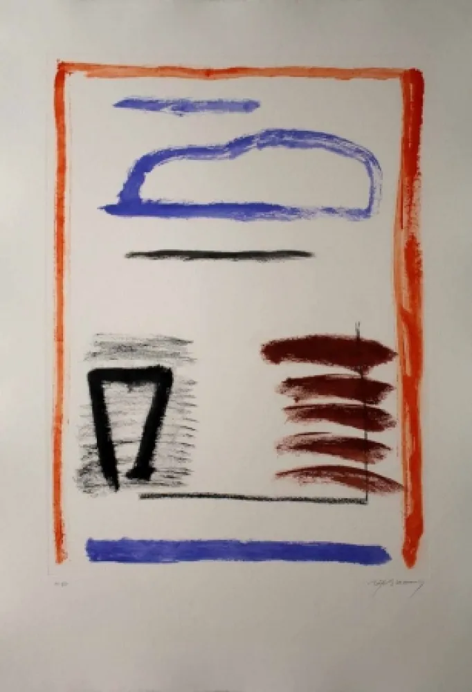 Aguafuerte Y Aguatinta Ràfols Casamada - Camí de primavera 2