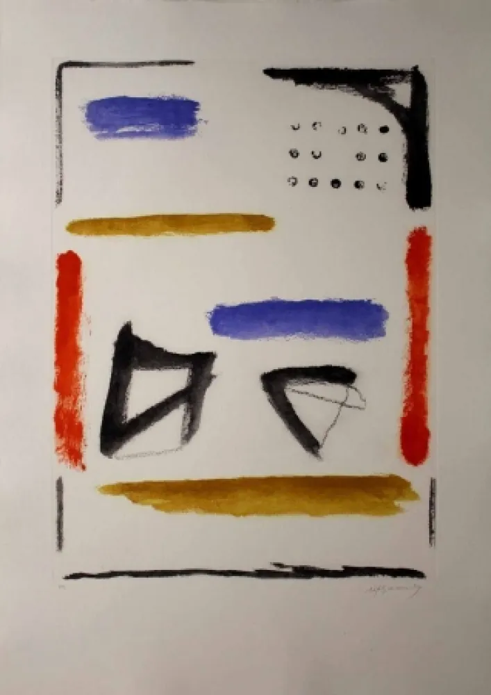 Aguafuerte Y Aguatinta Ràfols Casamada - Camí de primavera 3