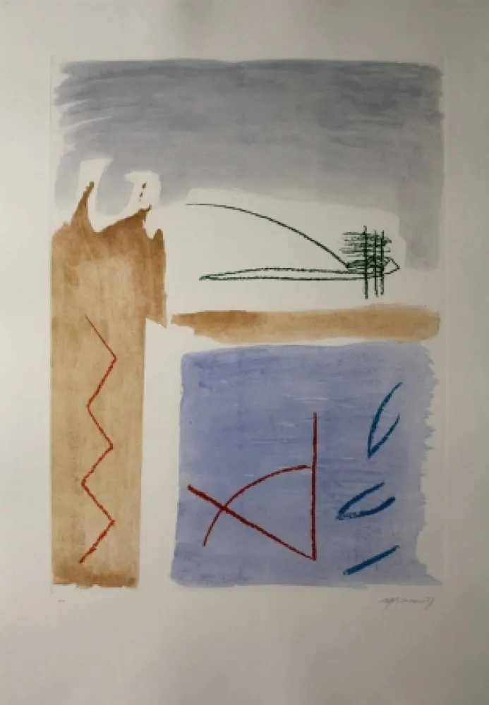 Aguafuerte Y Aguatinta Ràfols Casamada - Camí de primavera 5