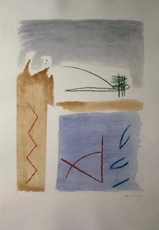 Aguafuerte Y Aguatinta Ràfols Casamada - Camí de primavera 5