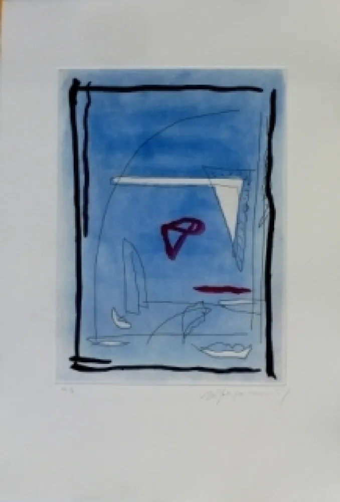 Aguafuerte Y Aguatinta Ràfols Casamada - Composition 12