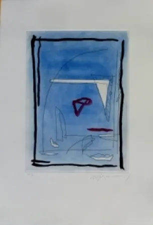 Aguafuerte Y Aguatinta Ràfols Casamada - Composition 12