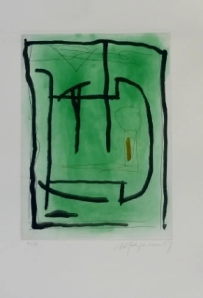 Aguafuerte Y Aguatinta Ràfols Casamada - Composition 14