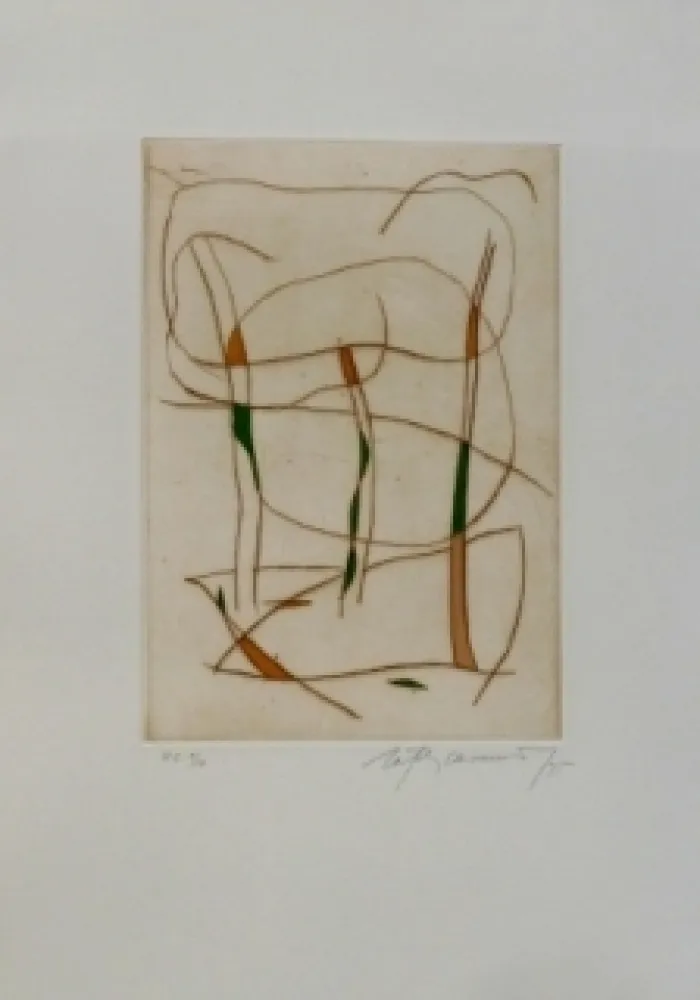 Aguafuerte Y Aguatinta Ràfols Casamada - Composition 15