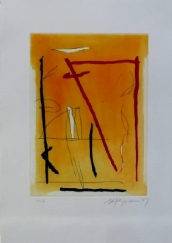 Aguafuerte Y Aguatinta Ràfols Casamada - Composition 16