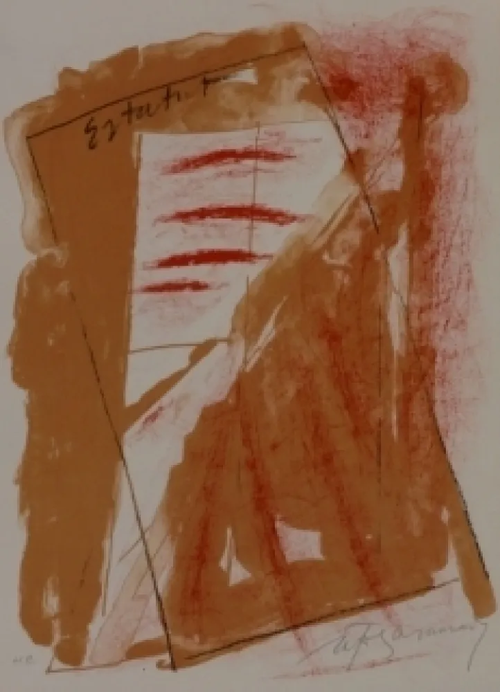 Litografía Ràfols Casamada - Composition 22