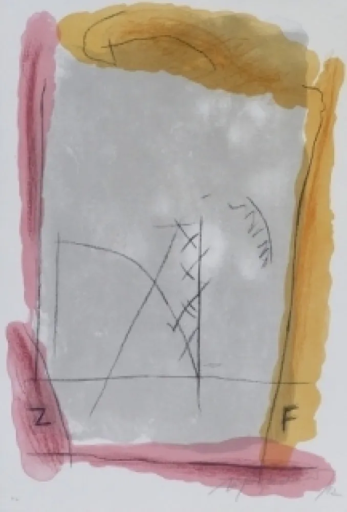 Litografía Ràfols Casamada - Composition 23