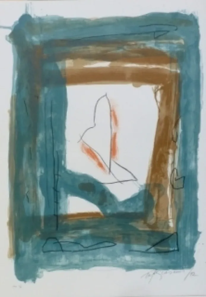 Litografía Ràfols Casamada - Composition 45