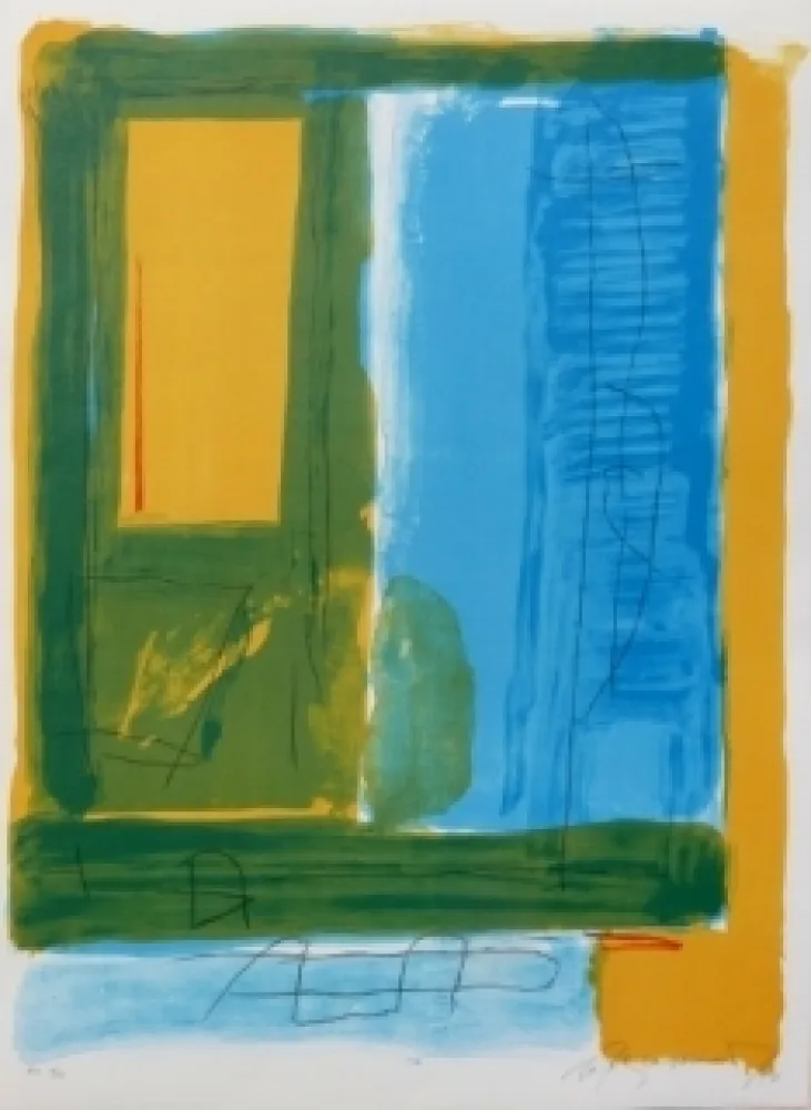 Litografía Ràfols Casamada - Composition 48