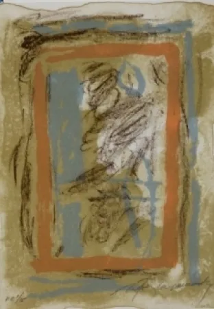 Litografía Ràfols Casamada - Composition 5