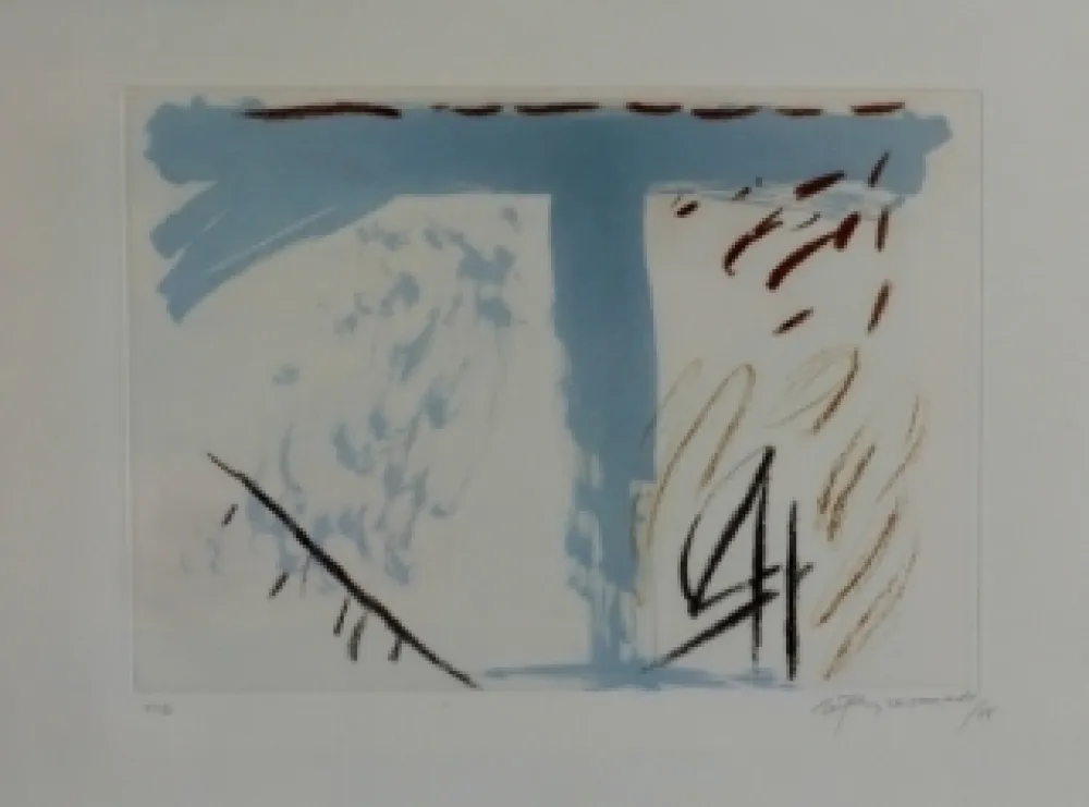 Aguafuerte Y Aguatinta Ràfols Casamada - Composition 58