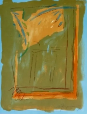 Litografía Ràfols Casamada - Composition 7