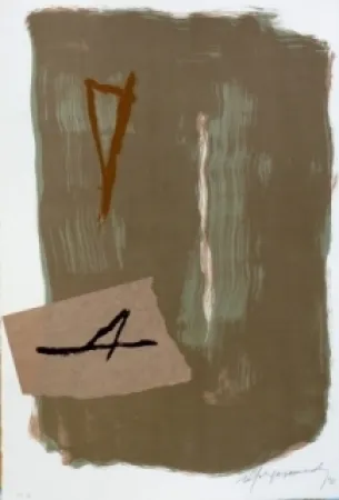 Litografía Ràfols Casamada - Composition 8