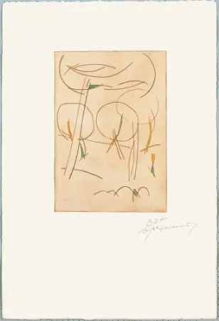 Grabado Ràfols Casamada - El bosc-5