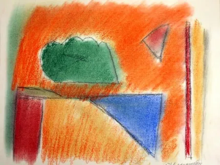 Litografía Ràfols Casamada - EN NARANJA