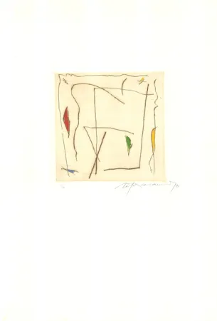 Grabado Ràfols Casamada - Estels 5