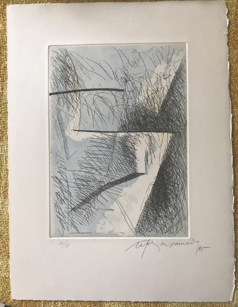 Grabado Ràfols Casamada - Estrats I