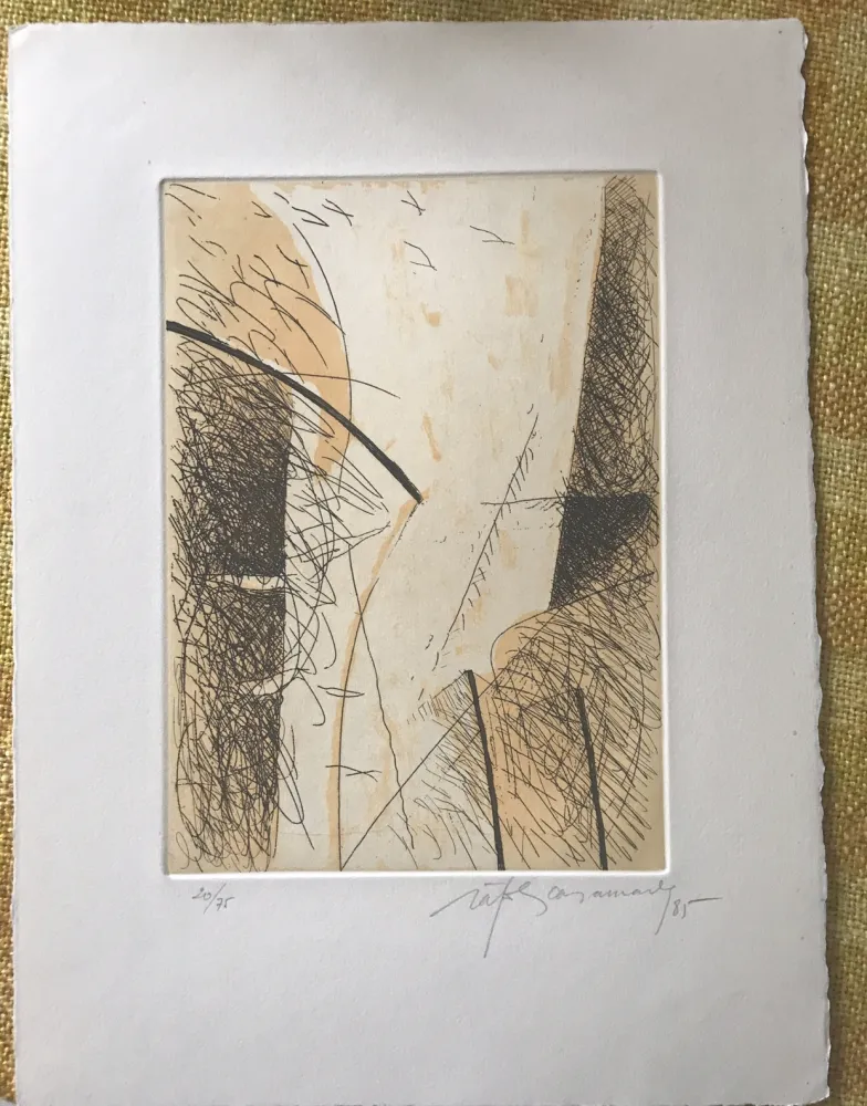 Grabado Ràfols Casamada - Estrats II