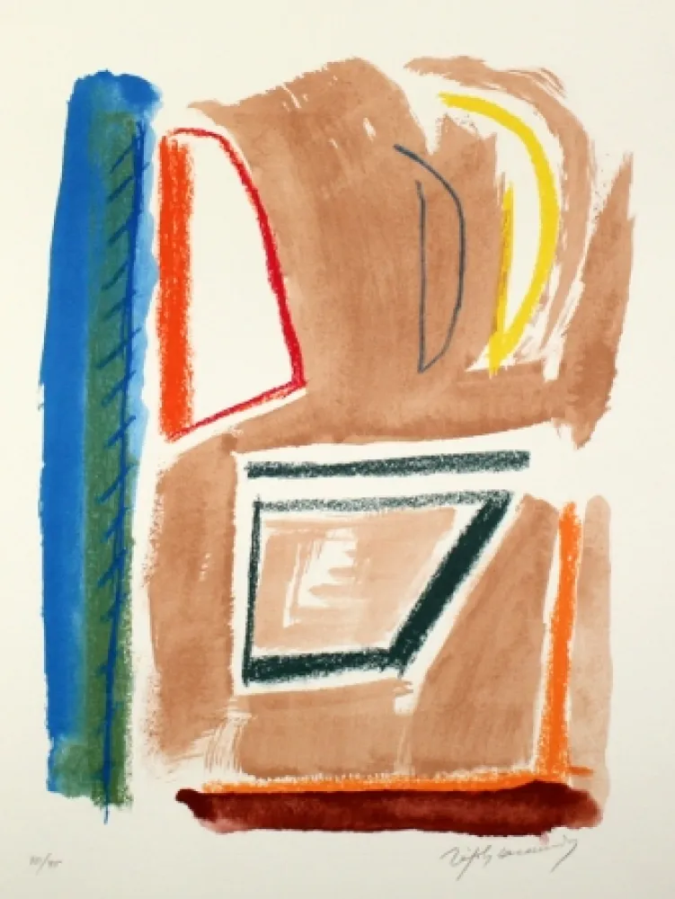 Litografía Ràfols Casamada - Estructures 1