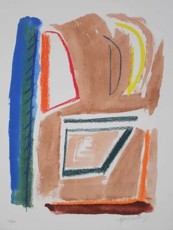 Litografía Ràfols Casamada - Estructures 1