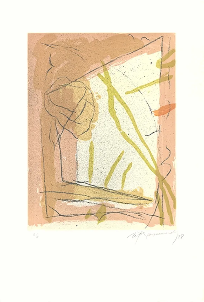 Aguafuerte Y Aguatinta Ràfols Casamada - Floral-2