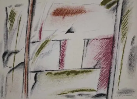 Litografía Ràfols Casamada - Homenatge a Joan Prats