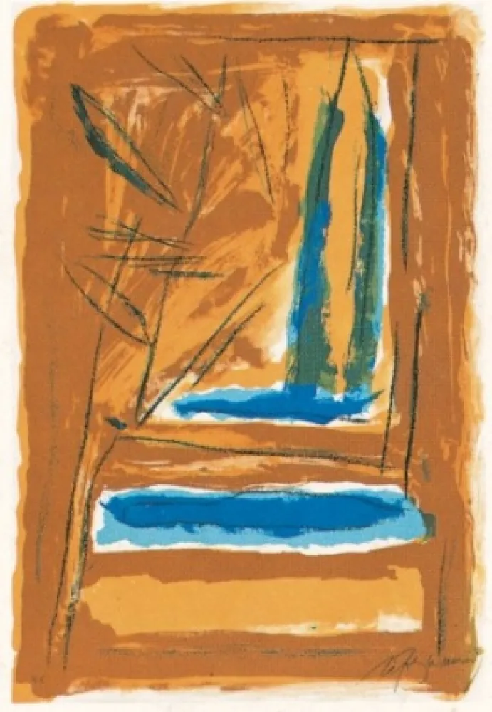 Litografía Ràfols Casamada - La tardor-2