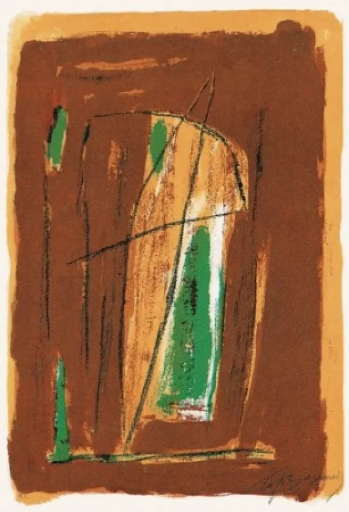 Litografía Ràfols Casamada - La tardor-4	