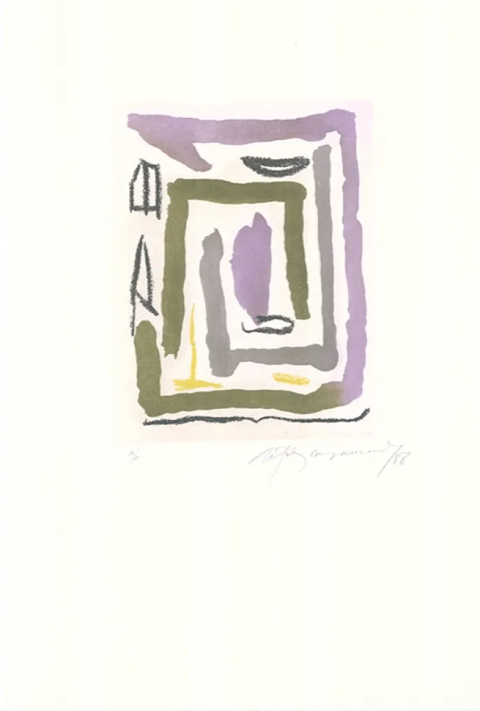 Aguafuerte Y Aguatinta Ràfols Casamada - Laberint-2