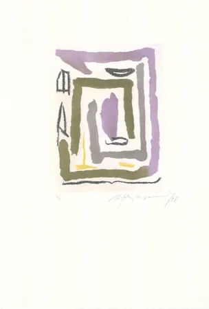 Aguafuerte Y Aguatinta Ràfols Casamada - Laberint-2