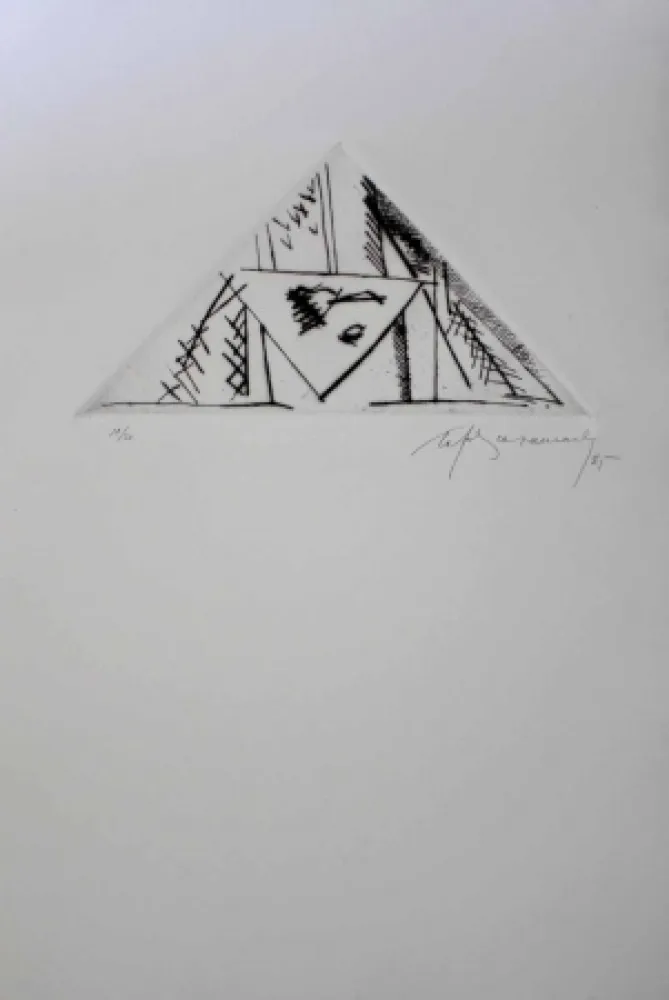 Grabado Ràfols Casamada - Luna Park 2