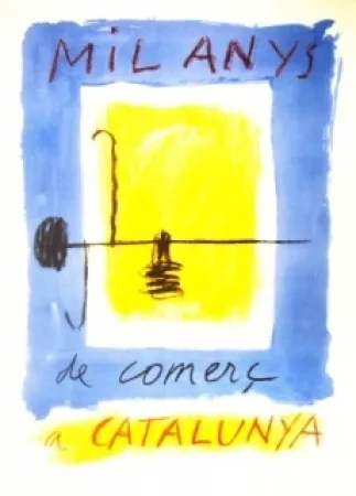 Litografía Ràfols Casamada - Mil Anys de comerc a CATALUNYA 