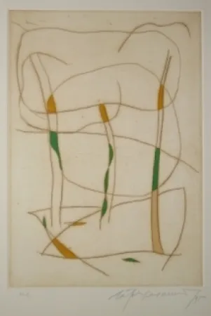 Aguafuerte Y Aguatinta Ràfols Casamada - Sans titre 15