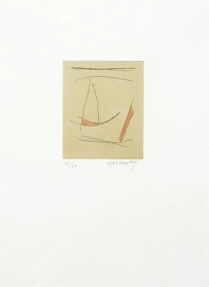 Grabado Ràfols Casamada - Signe i colors