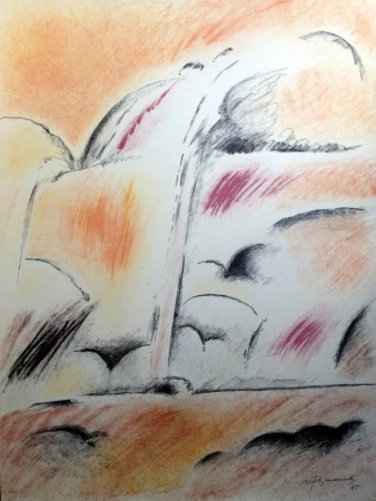 Litografía Ràfols Casamada - S/T