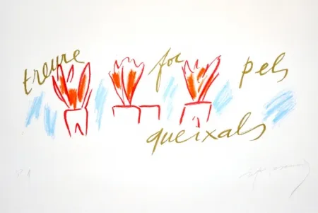 Linograbado Ràfols Casamada - Treure Foc Pels Queixals