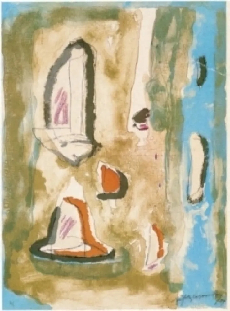 Litografía Ràfols Casamada - Xipre-5V