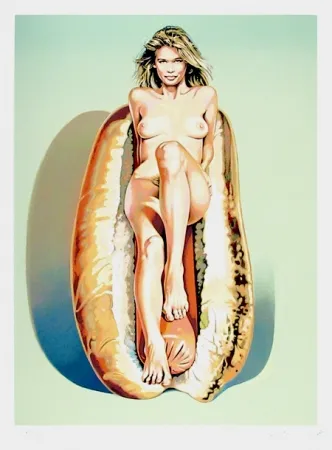 Litografía Ramos - Doggie Dinah (Claudia Schiffer)