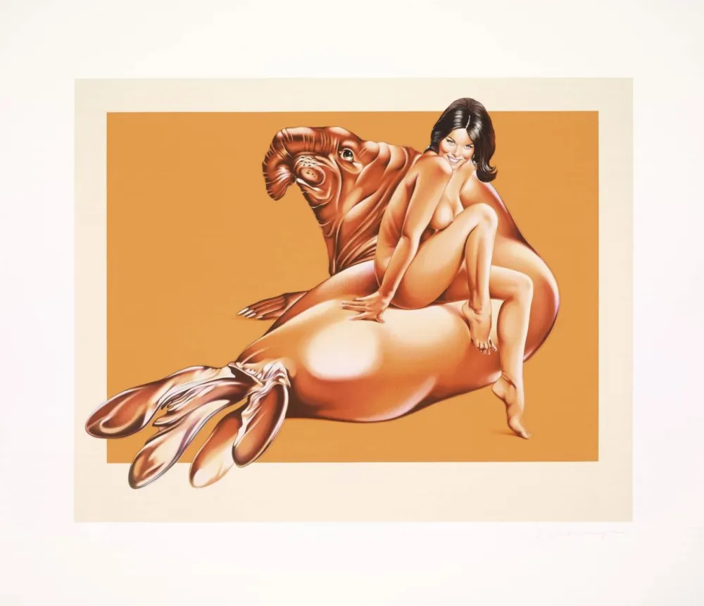 Litografía Ramos - Elephant Seal